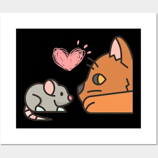 Cat and Rat - Cat and Mouse Posters and Art